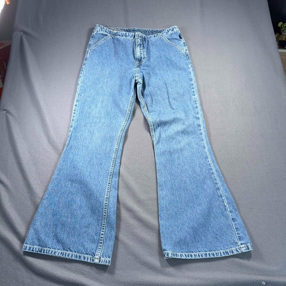 Tommy Hilfiger Tommy Jeans Flare Jeans Womens 11 Medium Wash 30x28.5 Y2K